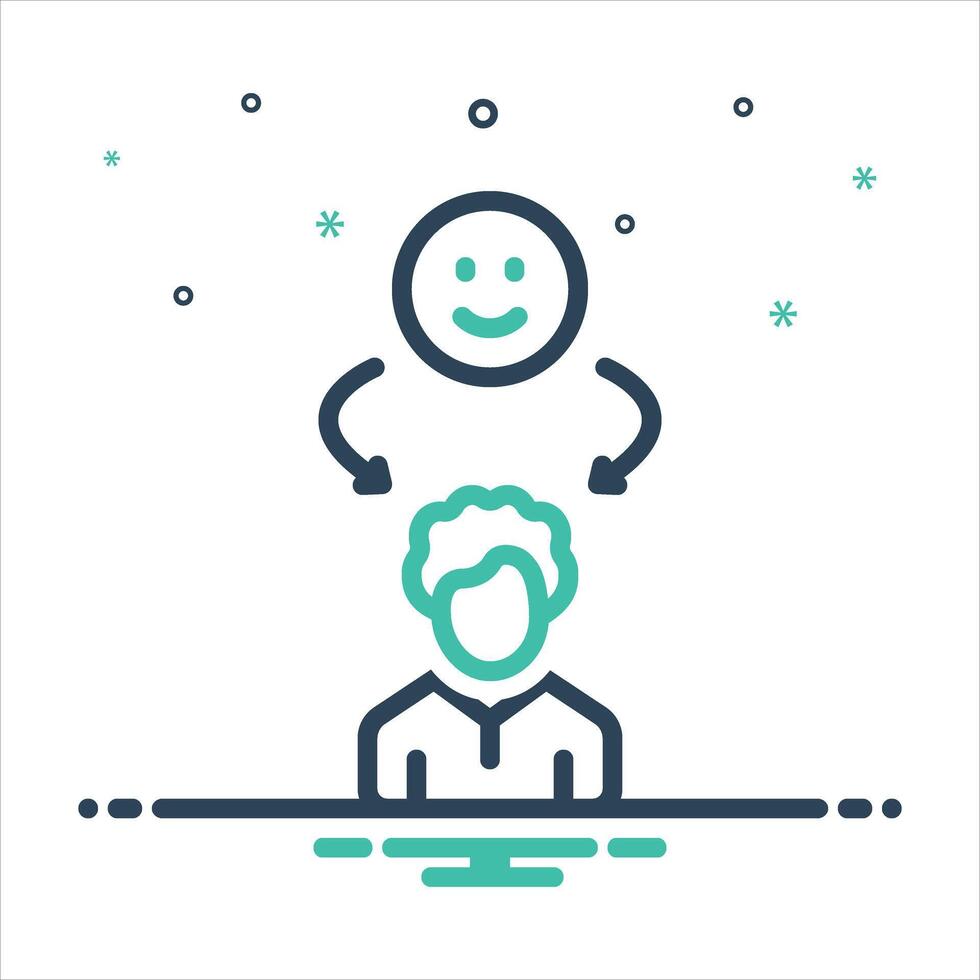 Mix icon customer-satisfaction vector