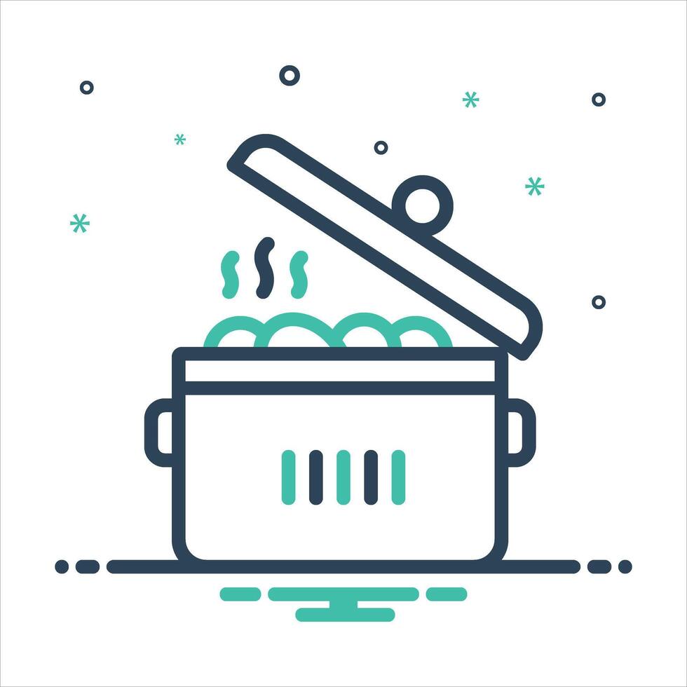 Mix icon meal vector