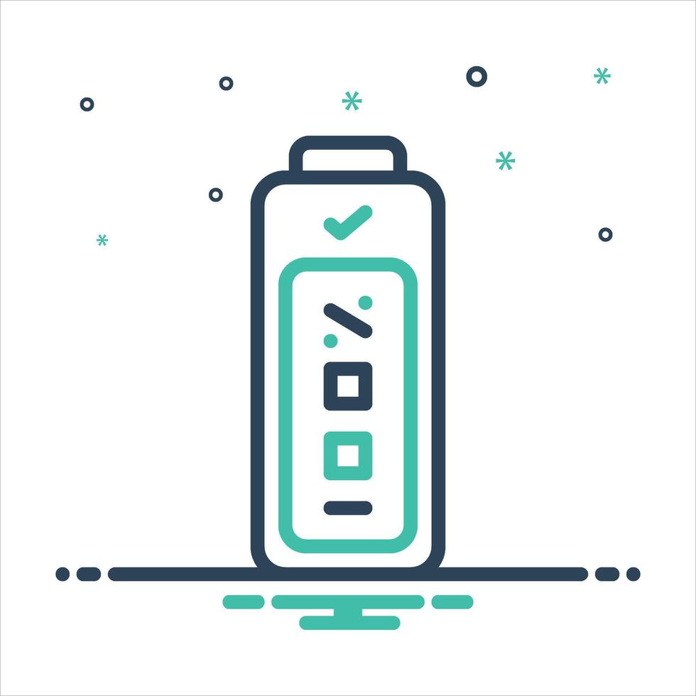 Mix icon full-charging vector