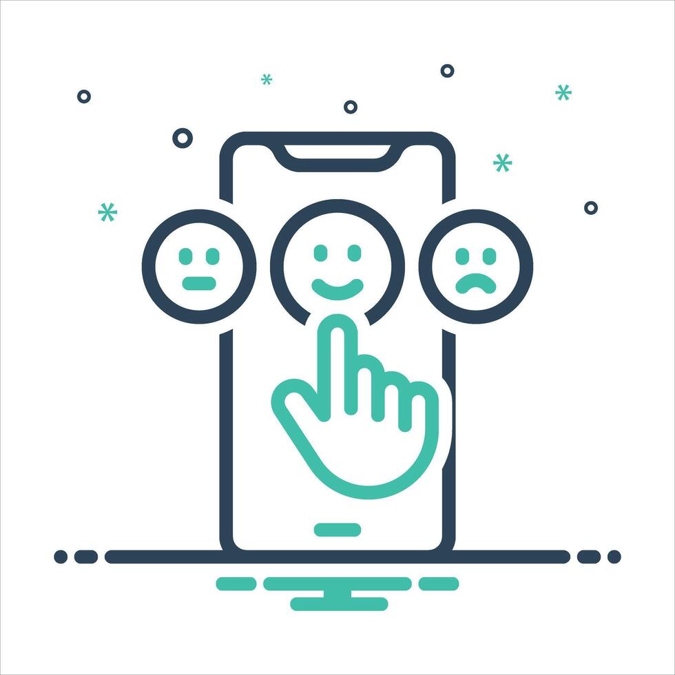 Mix icon rating vector