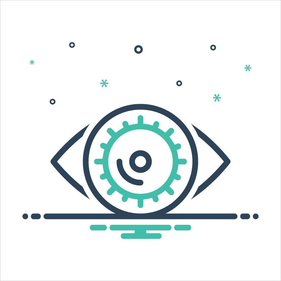 Mix icon optical vector