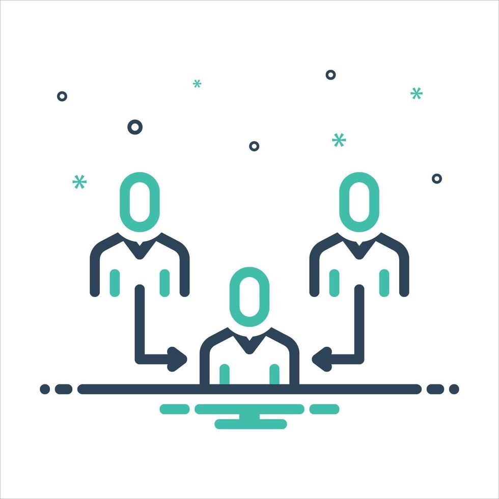 Mix icon referral vector