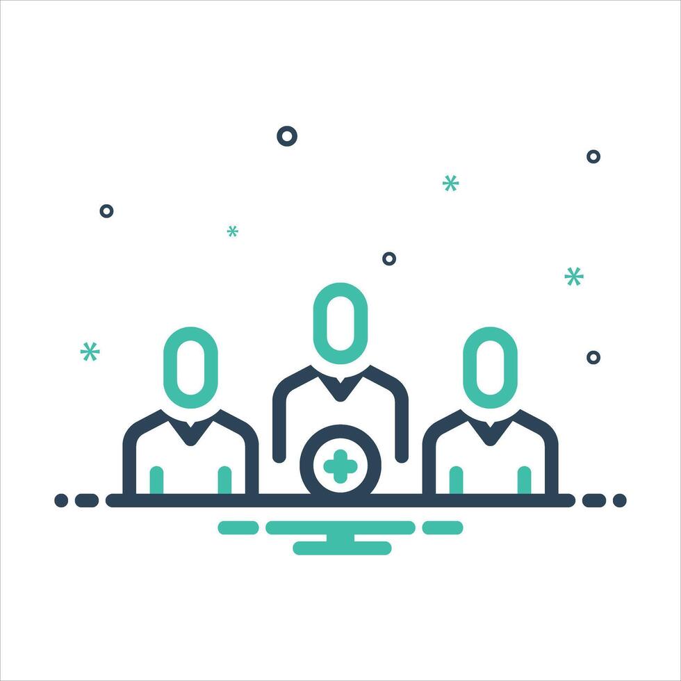 Mix icon join-group vector