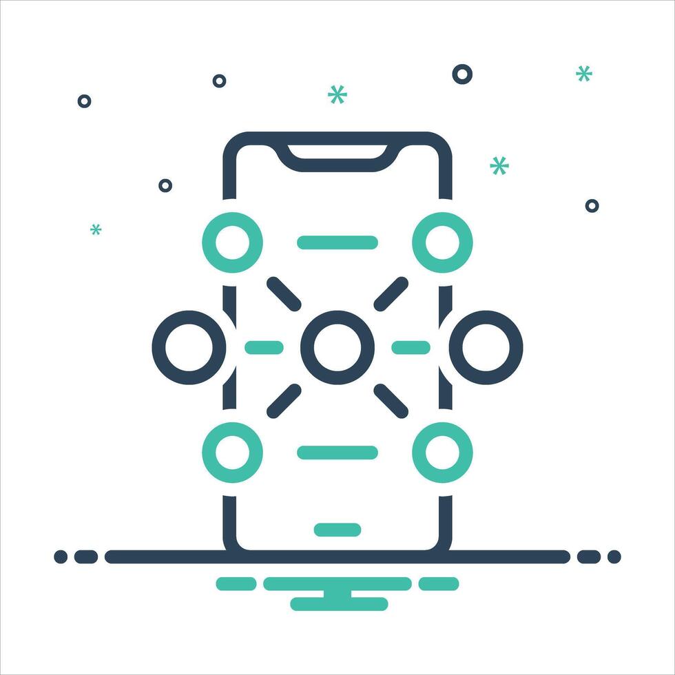 Mix icon connect-with-someone vector