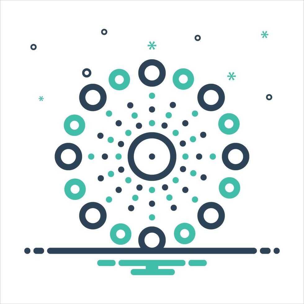 Mix icon connecting vector