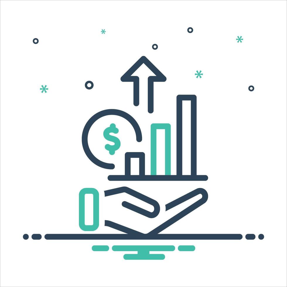 Mix icon interest vector
