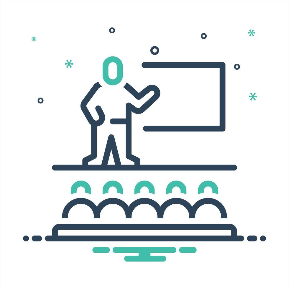 Mix icon mentorship vector