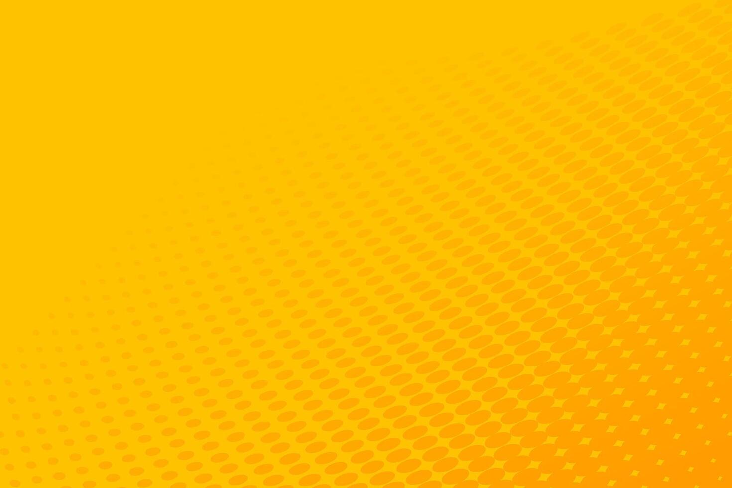 Abstract orange wave halftone pattern background vector
