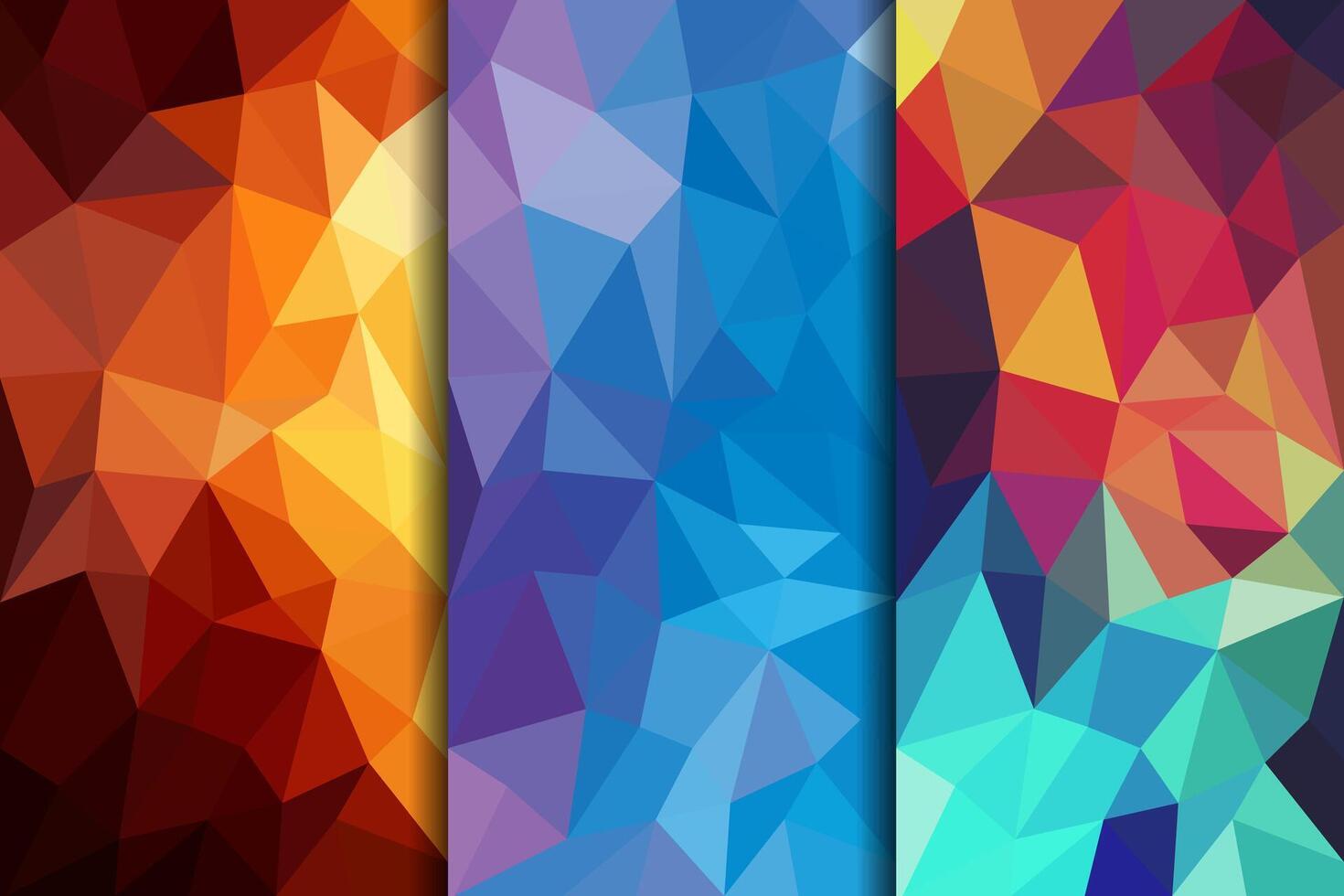 Colorful geometric background design vector