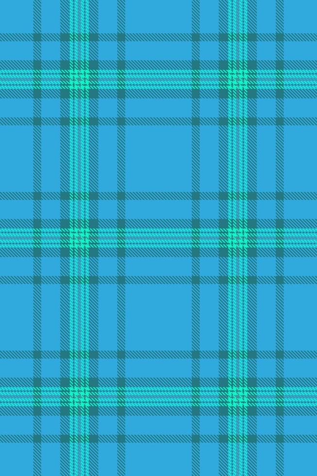 Multicolored textile texture , backdrop pattern background plaid. Give fabric seamless tartan check in cyan and bright colors. vector