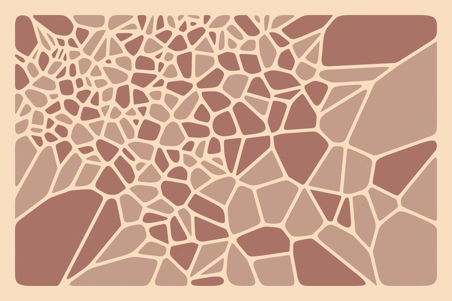 Geometric voronoi background arranged in irregular cell patterns with abstract symmetry vector