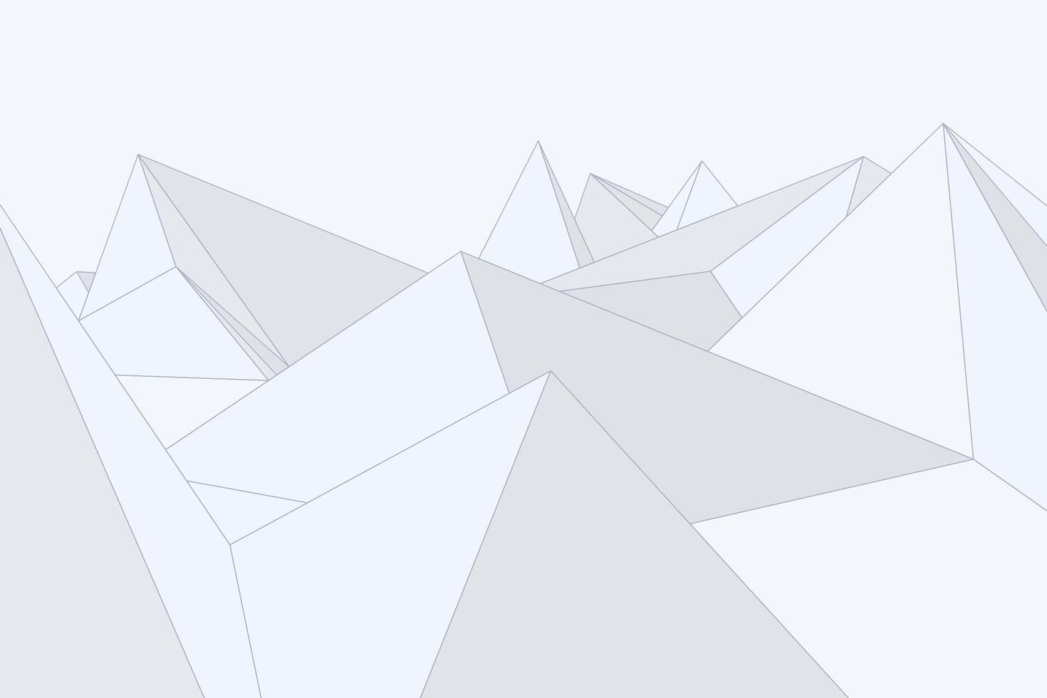 Abstract polygon peaks form an origami-inspired background with clean geometric lines and a minimal design vector