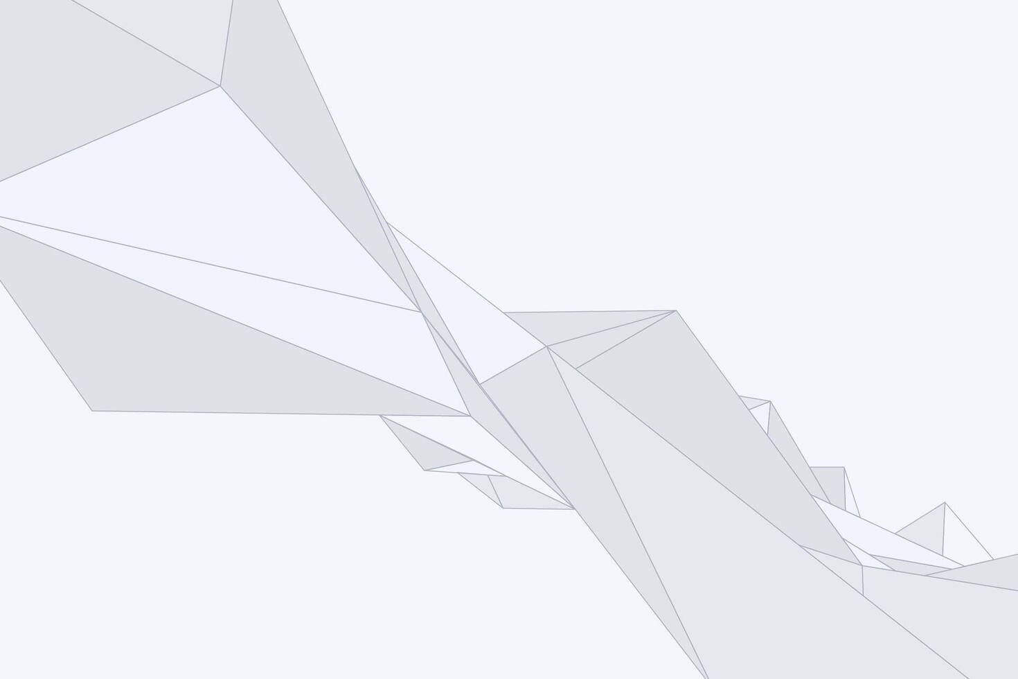 background filled with origami polygon structures creating a geometric landscape in abstract style vector