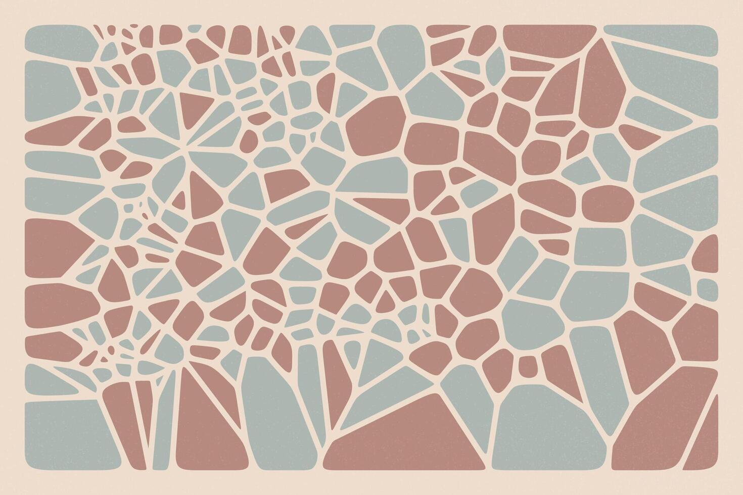 Colorful voronoi background featuring a vibrant grid of irregular geometric tiles vector