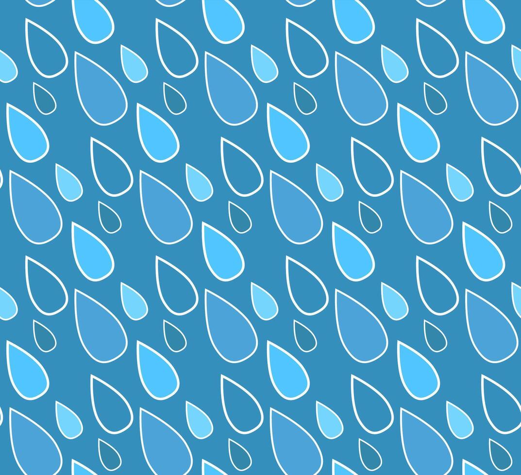Blue water droplets patterned background vector