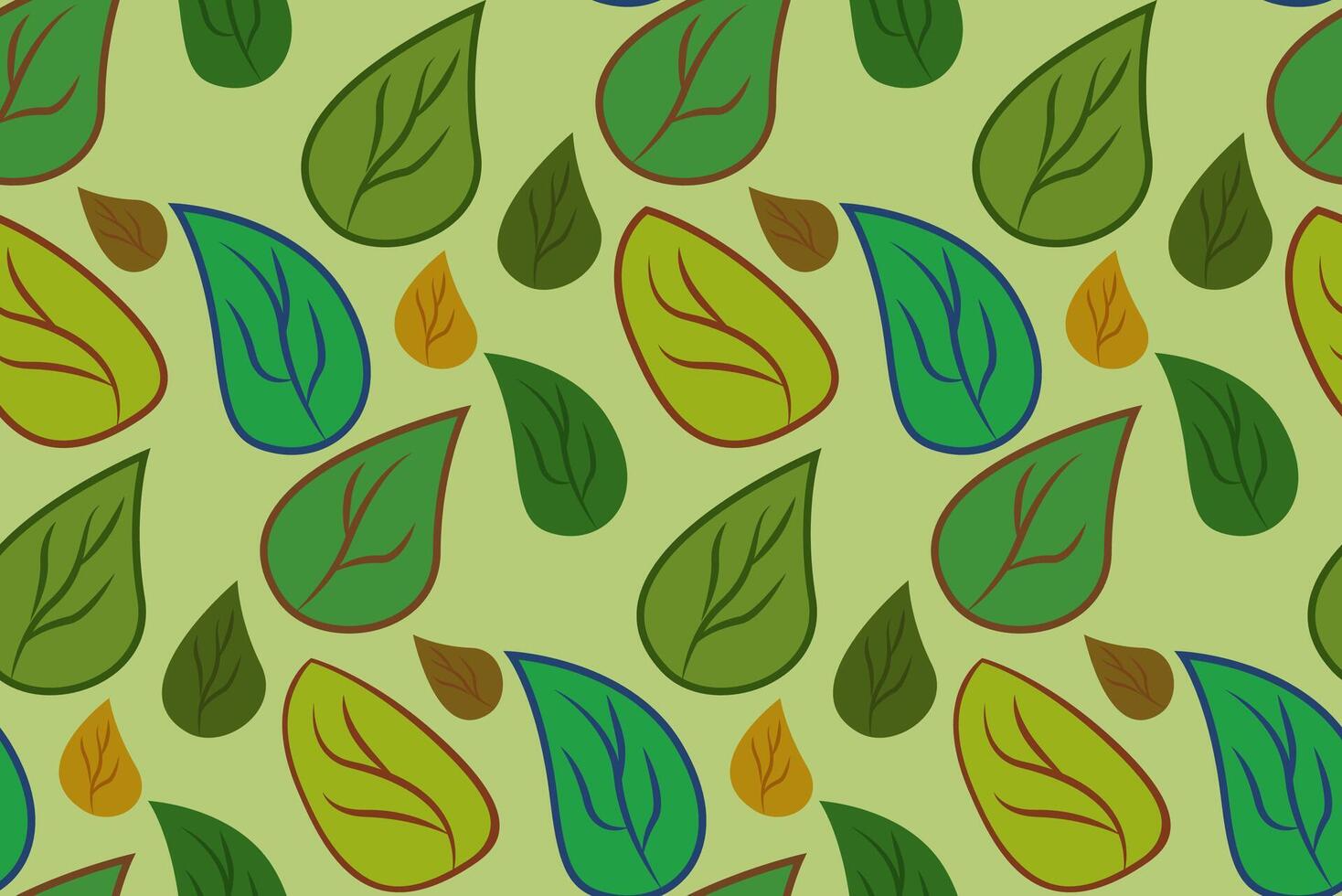 Colorful leaf pattern design vector