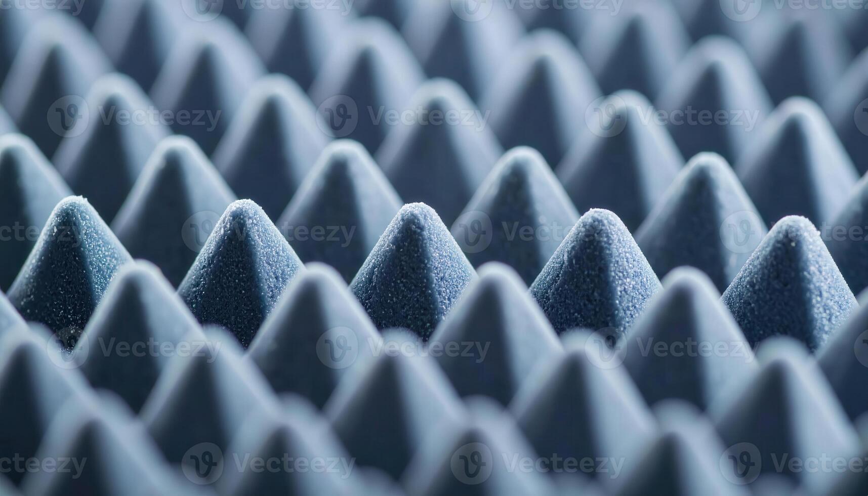 Detailed Close-Up of Sound Absorbing Foam Surface for Acoustic Treatment photo