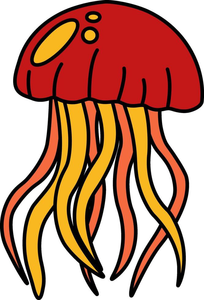 isolate icon of Jellyfish vector