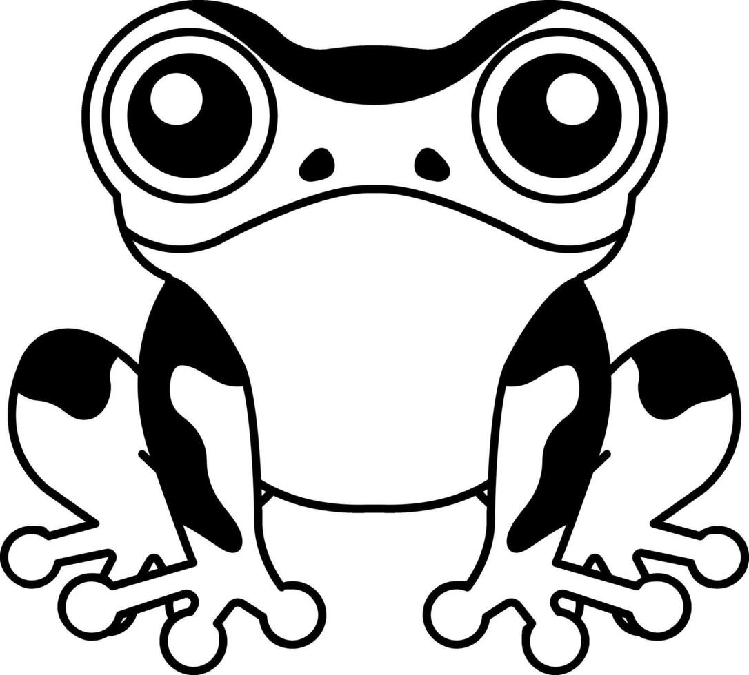 isolate illustration amphibian icon vector