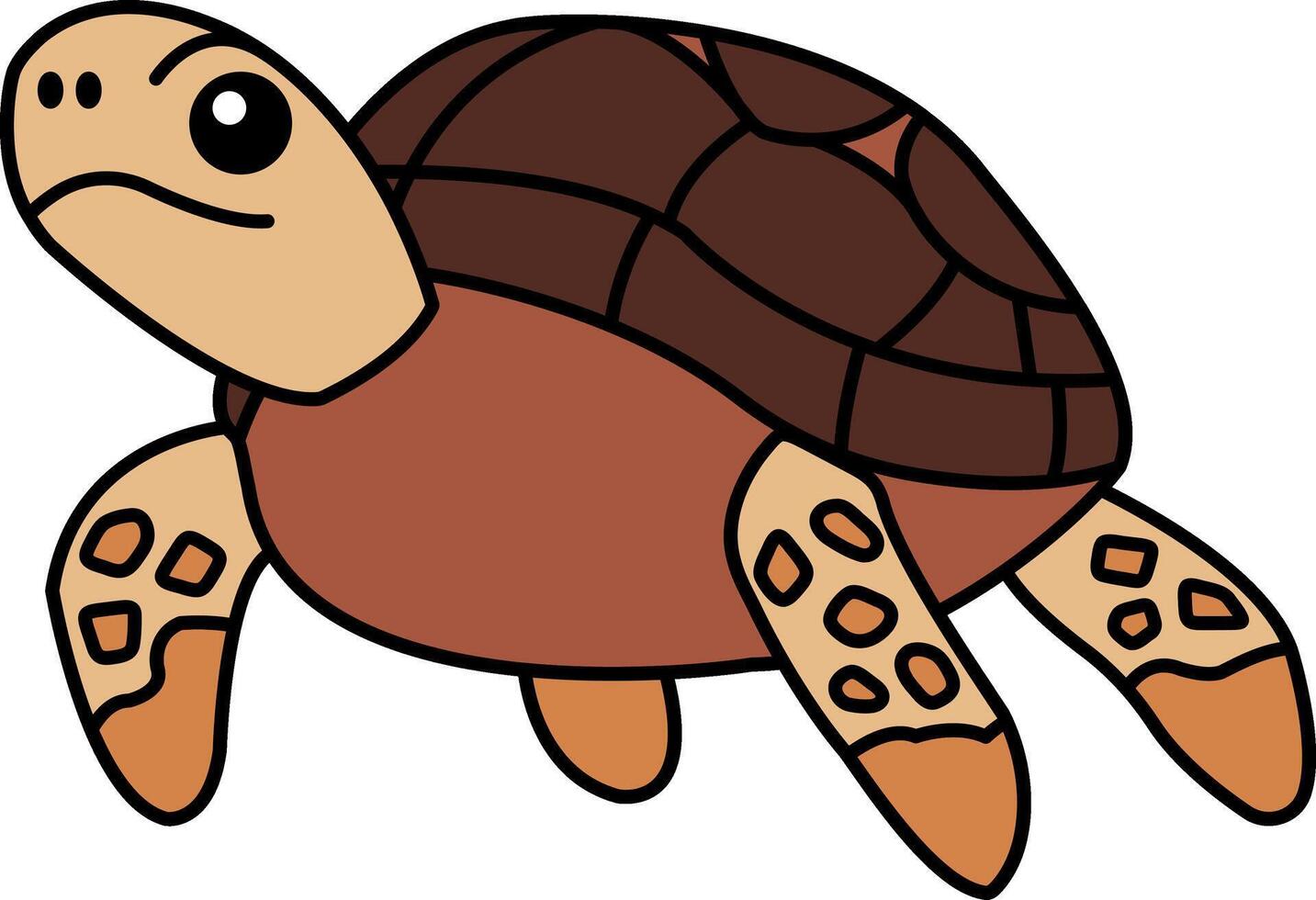 isolate sea turtle icon vector