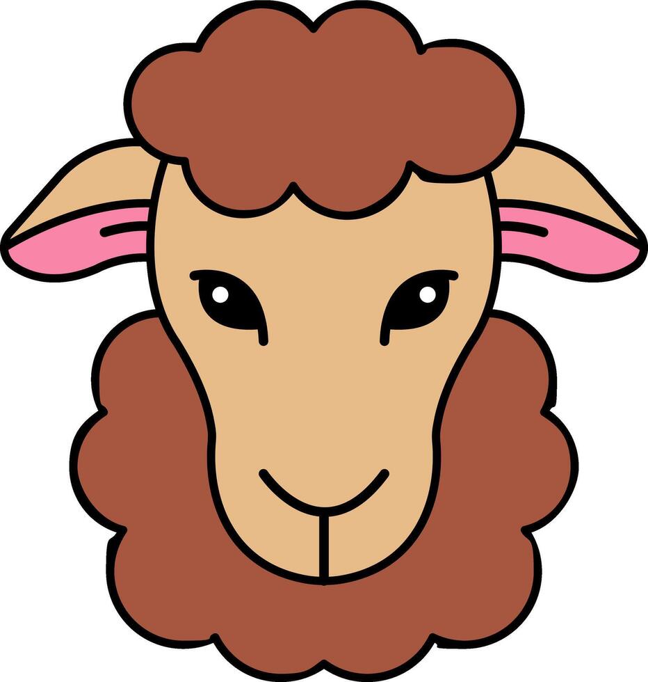 isolate sheep icon vector