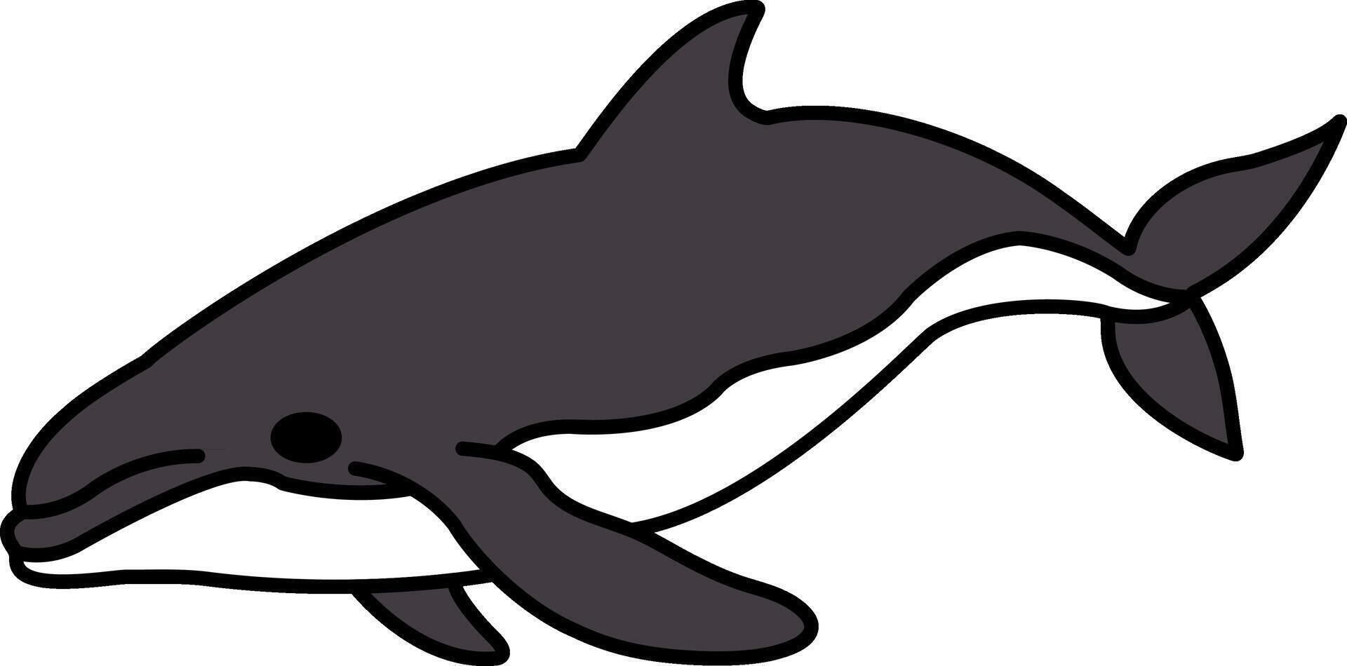 whale illustration icon vector