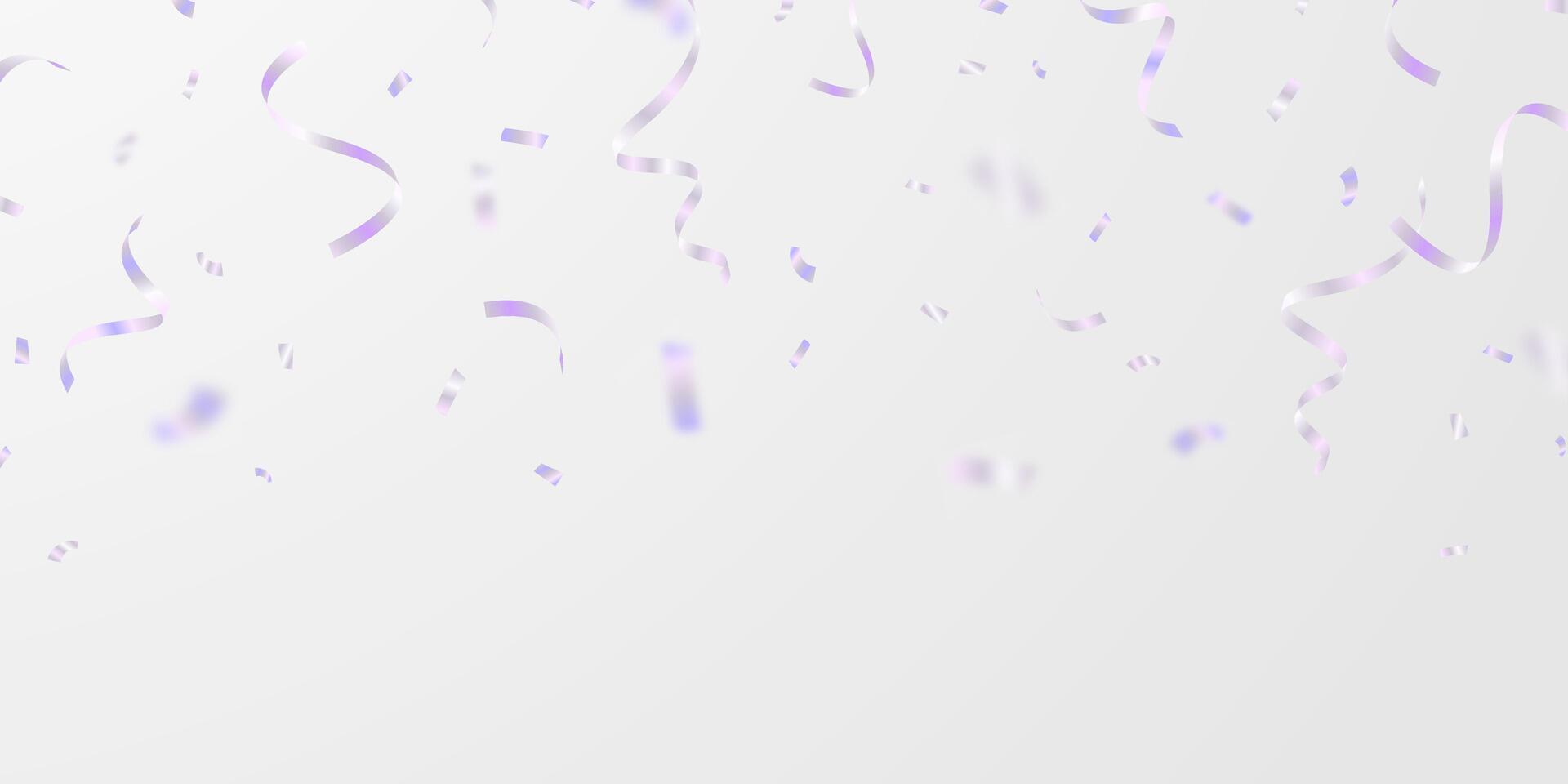 Purple confetti on white background vector
