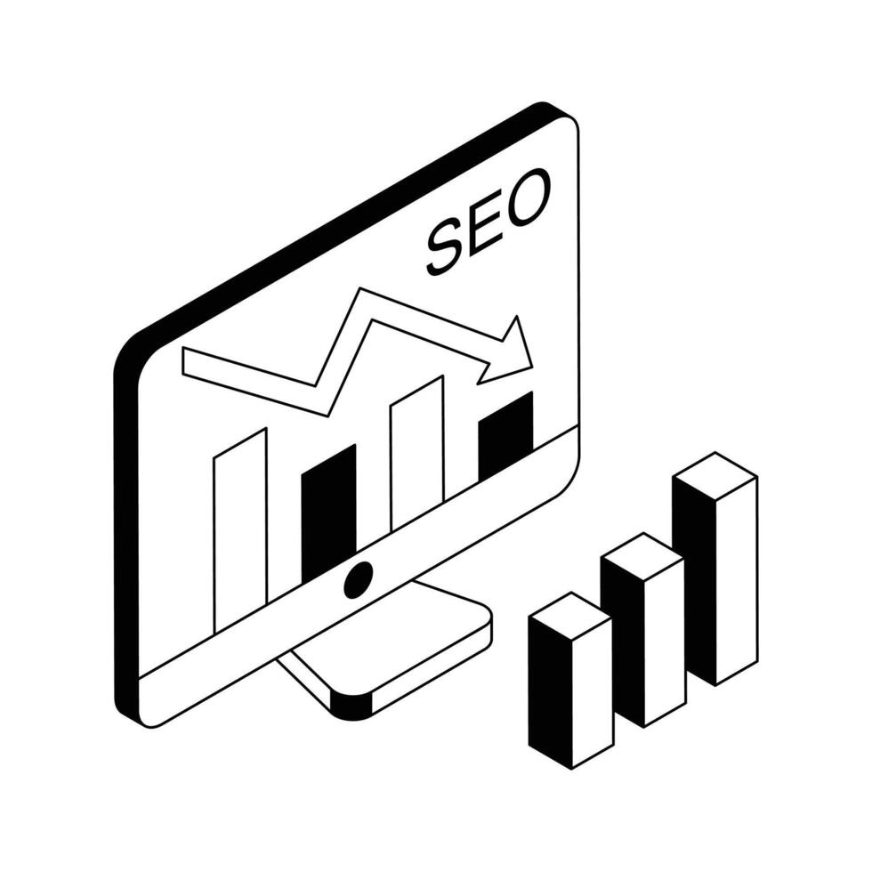 Premium isometric icon illustrating a recession concept graph. vector