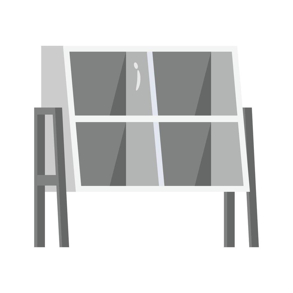 A modern 2d icon of magazine racks organizer vector