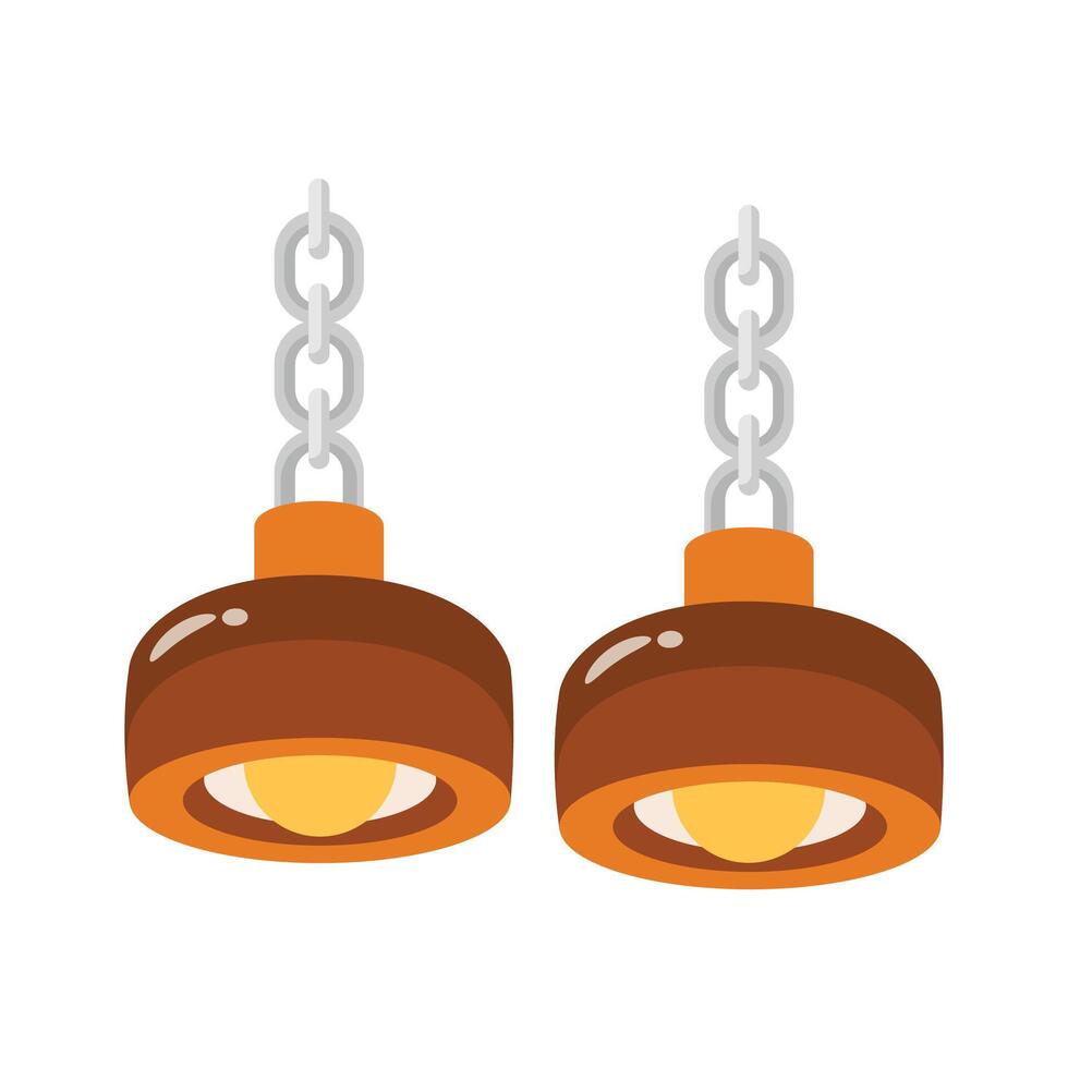 A modern 2d icon of ceiling lights fixture vector