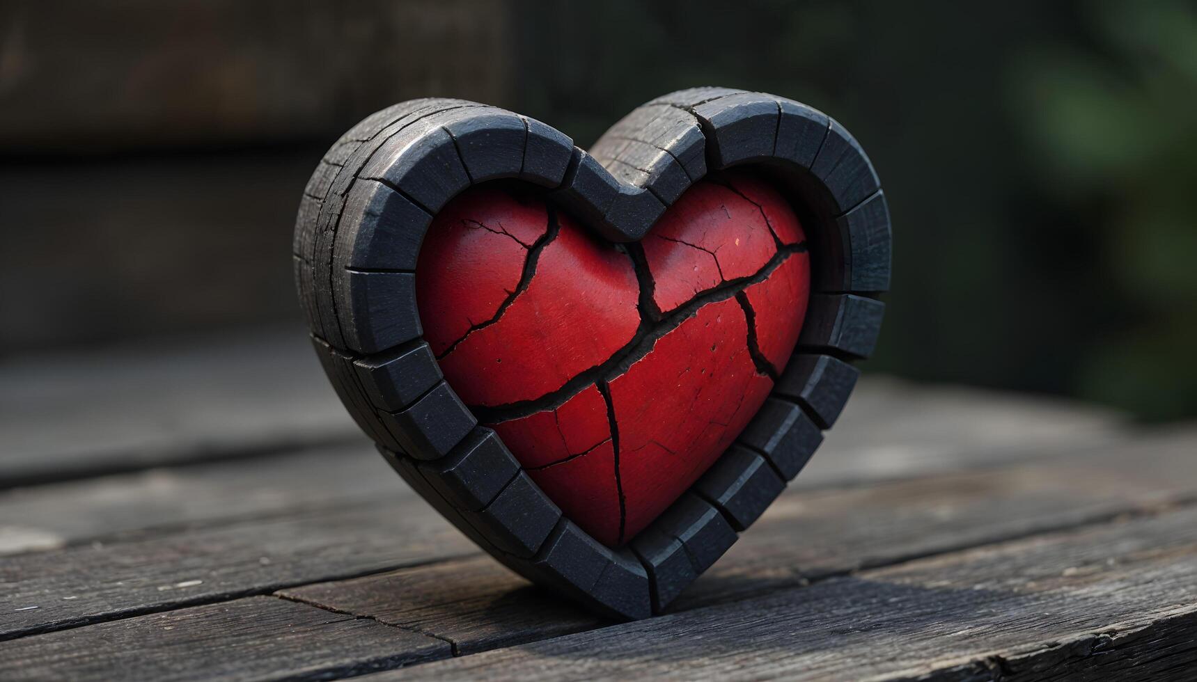 A symbol of broken heart. photo