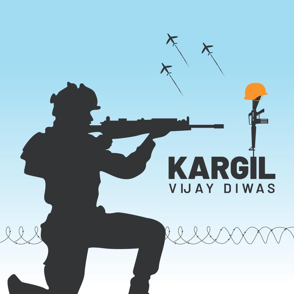Kargil Vijay Diwas, Banner, Poster, Post, Kargil Vijay Diwas Poster, Social Media Banner vector