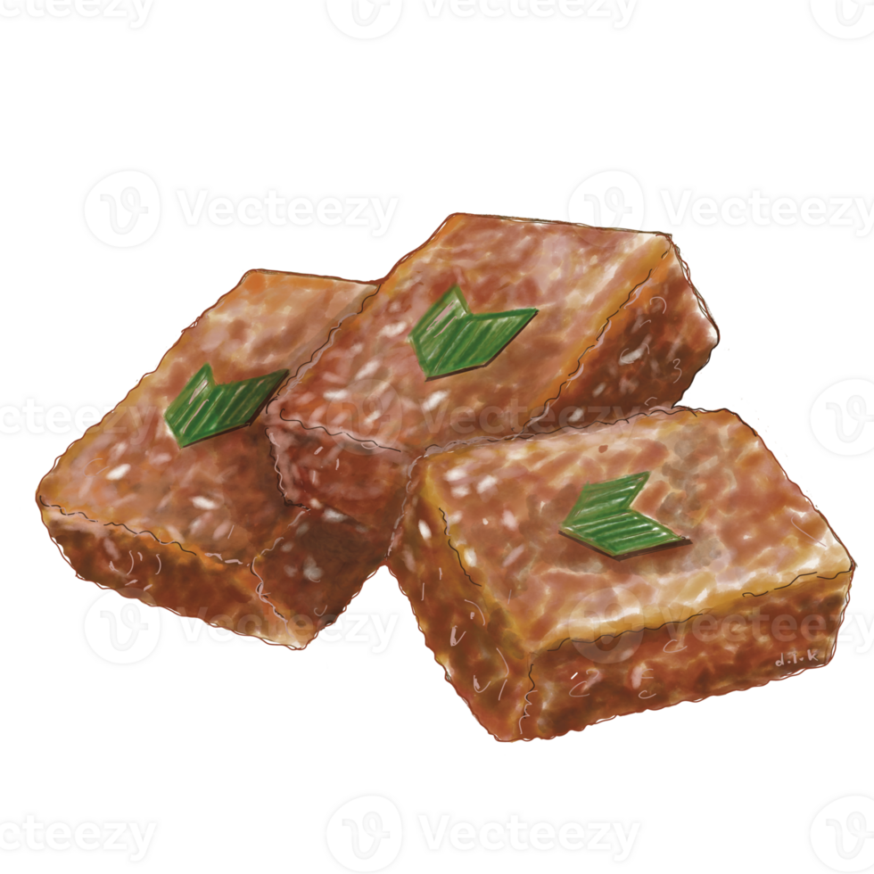 Indonesian palm sugar sticky rice snacks png