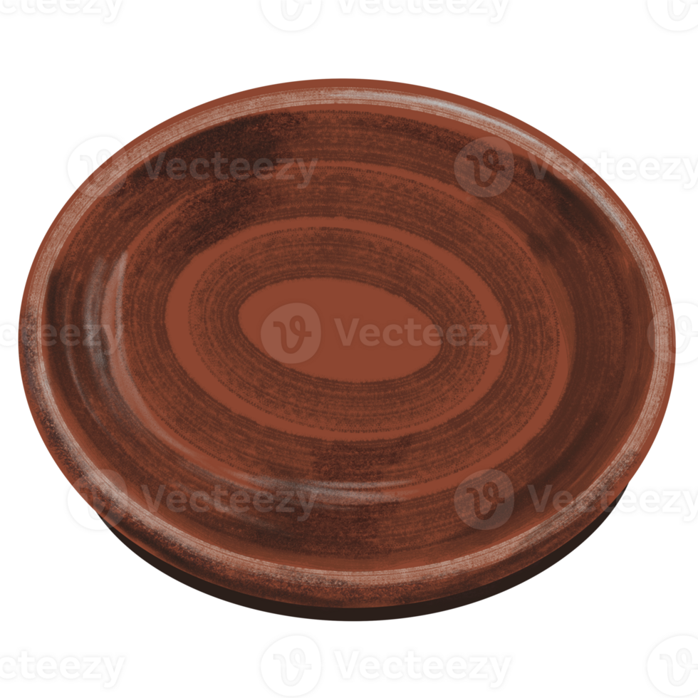 Traditional brick plate illustration png