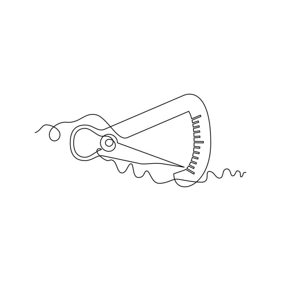 one line art Iwanson Gauge illustration. line art, one continuous line, simple, hand drawn and sketch style. for icons, symbols, signs or logos vector