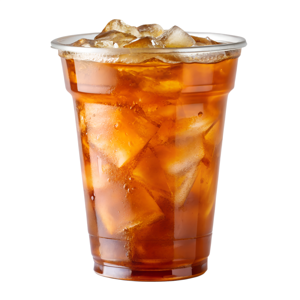 Ice Tea Drink In Cup Isolated On Transparent Background png