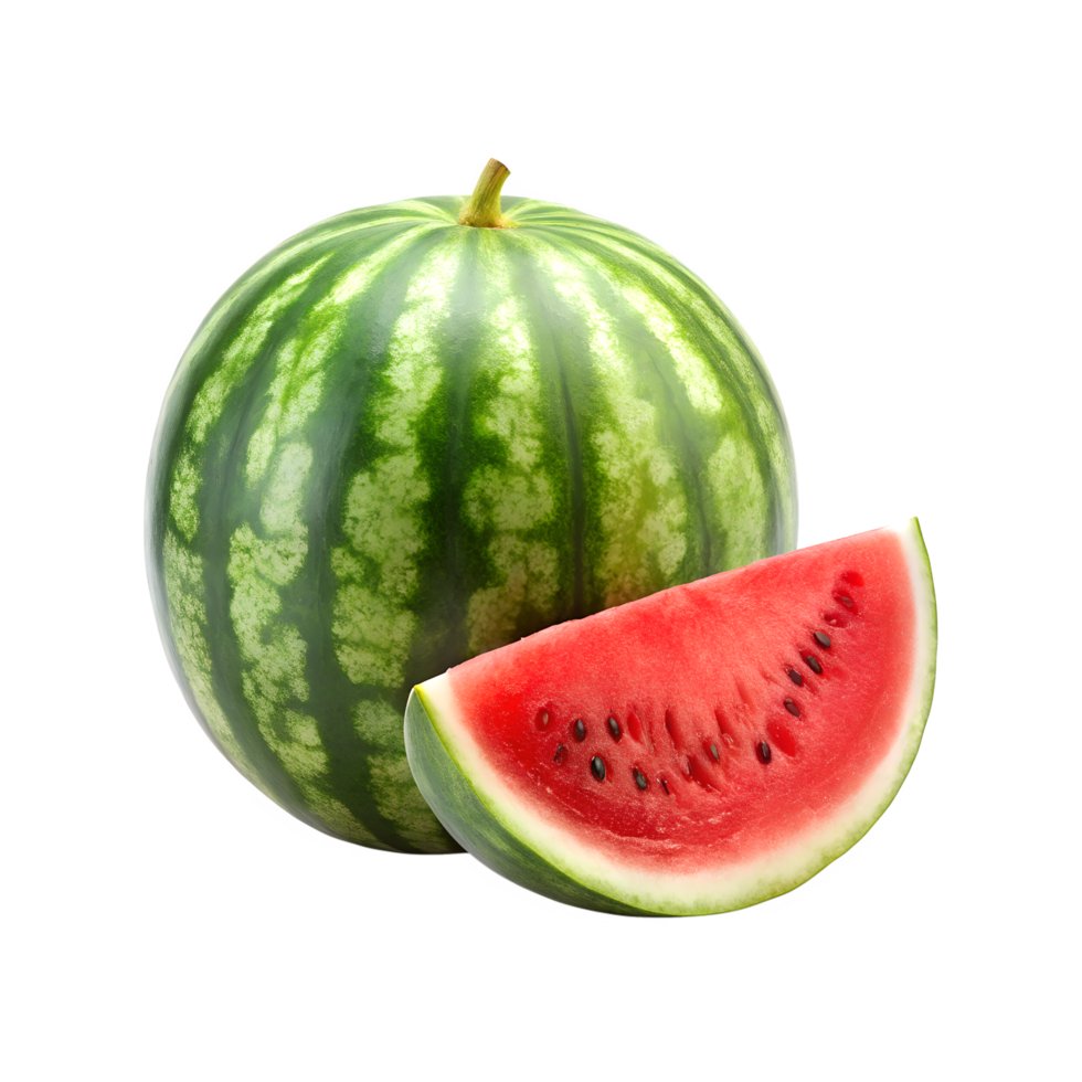 Watermelon With Slice Isolated On Transparent Background png