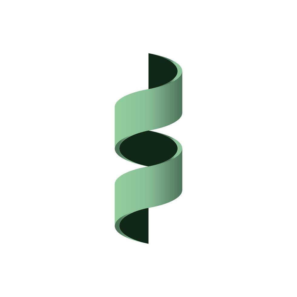 3D Ribbon Twist vector