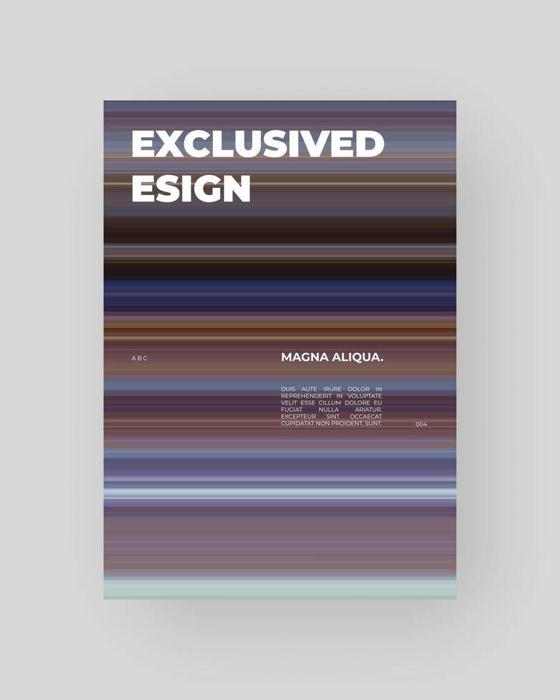 Abstract Posters Design. Stretched and blur pixels effect, colorful stripes, speed gradient. vector
