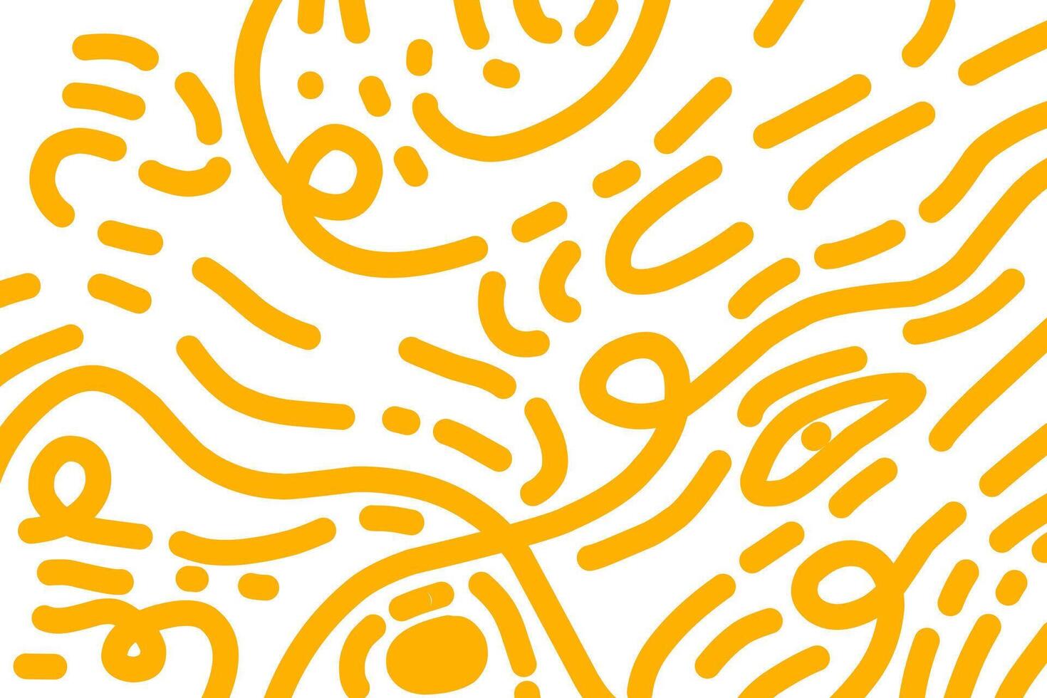 Abstract yellow noodle seamless pattern vector