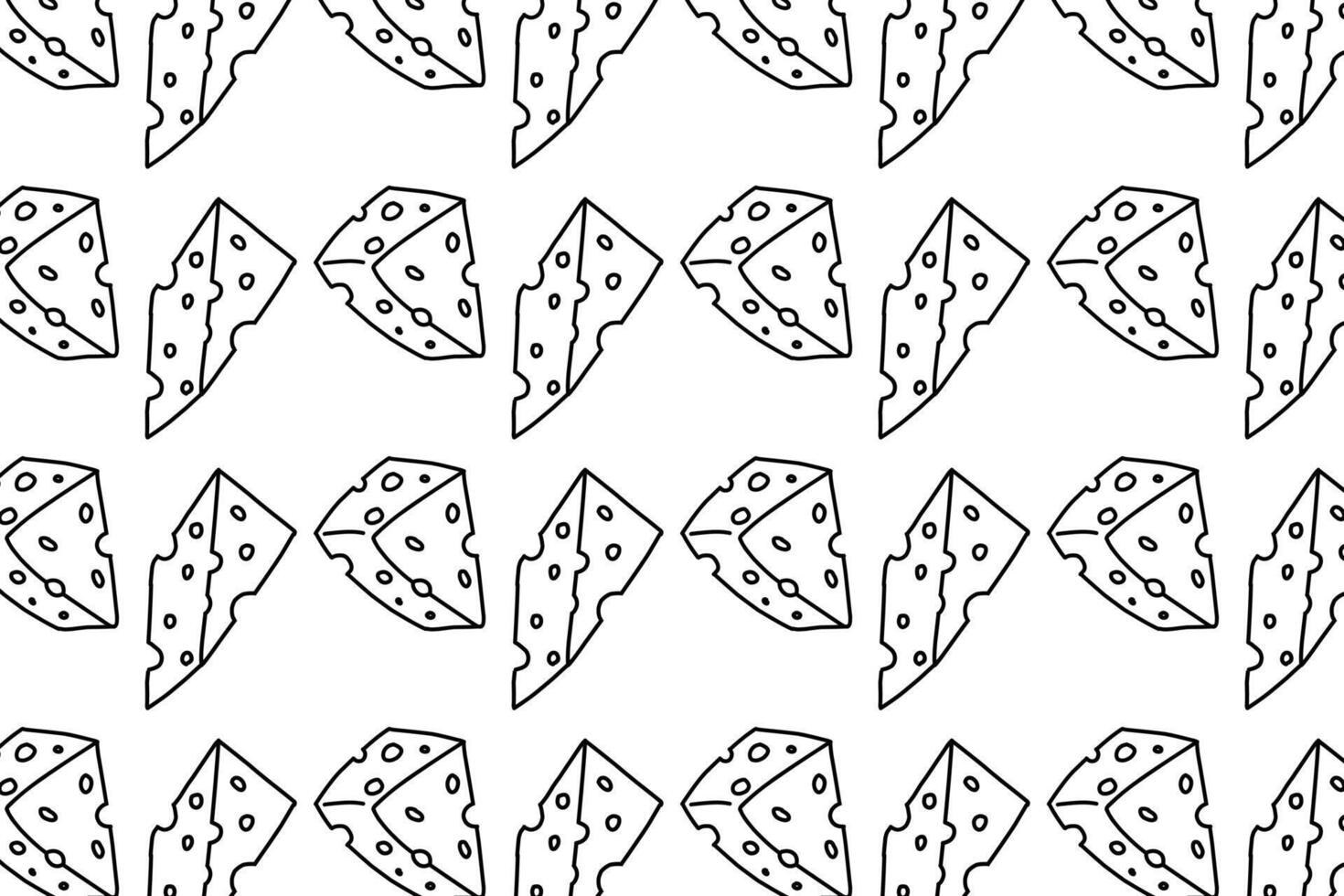 Cartoon Cheese doodle seamless pattern for background and packaging vector