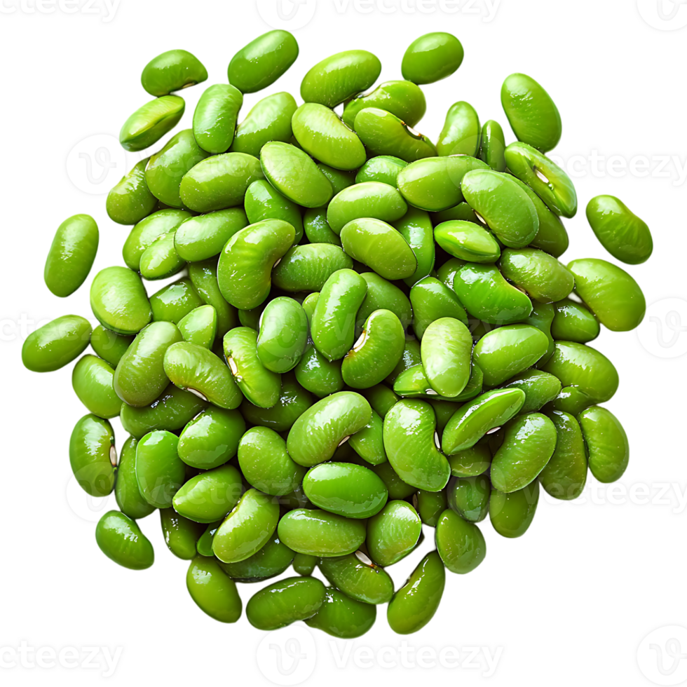 A pile of fresh green soybeans healthy food ingredient png