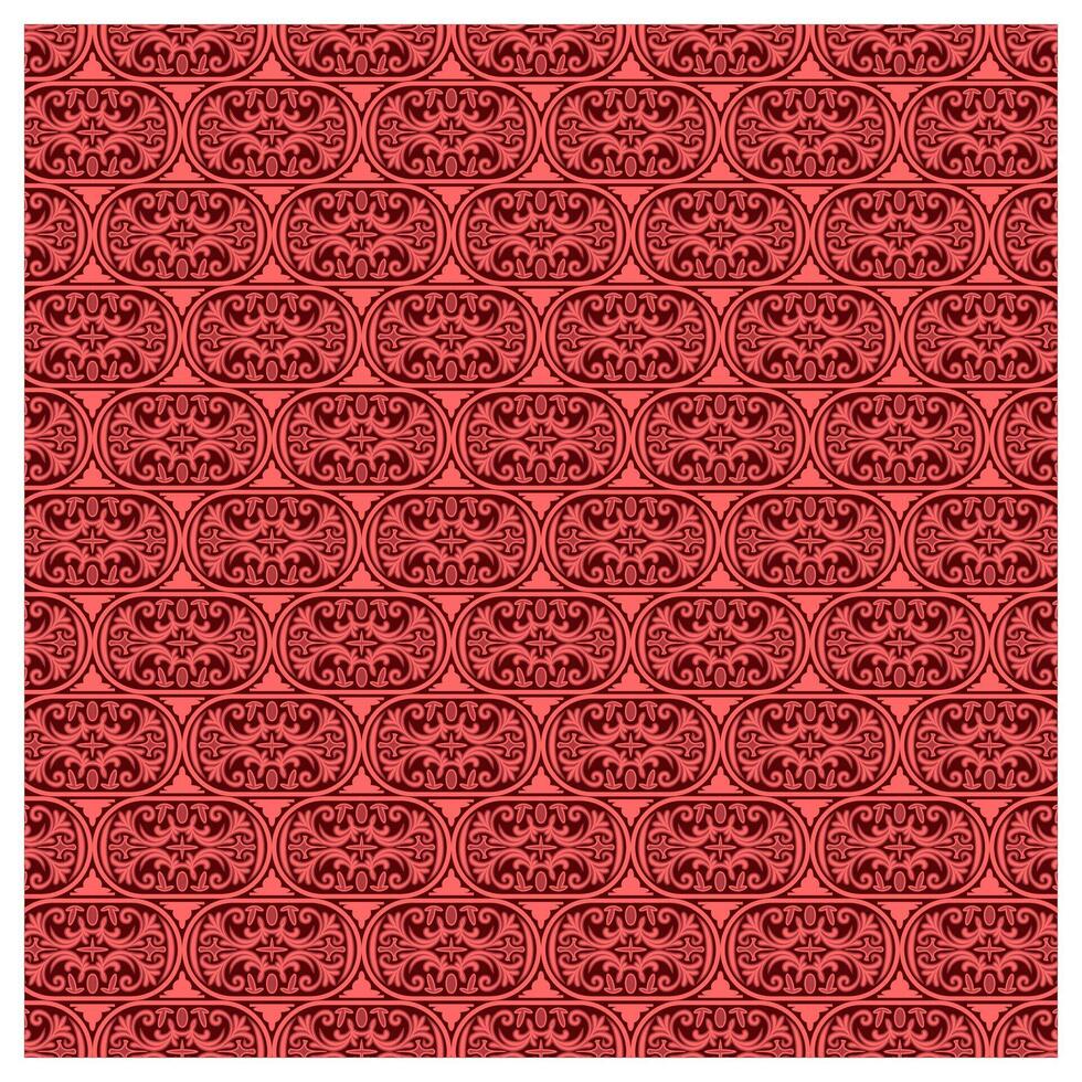 Indonesian Batik with Floral Background vector