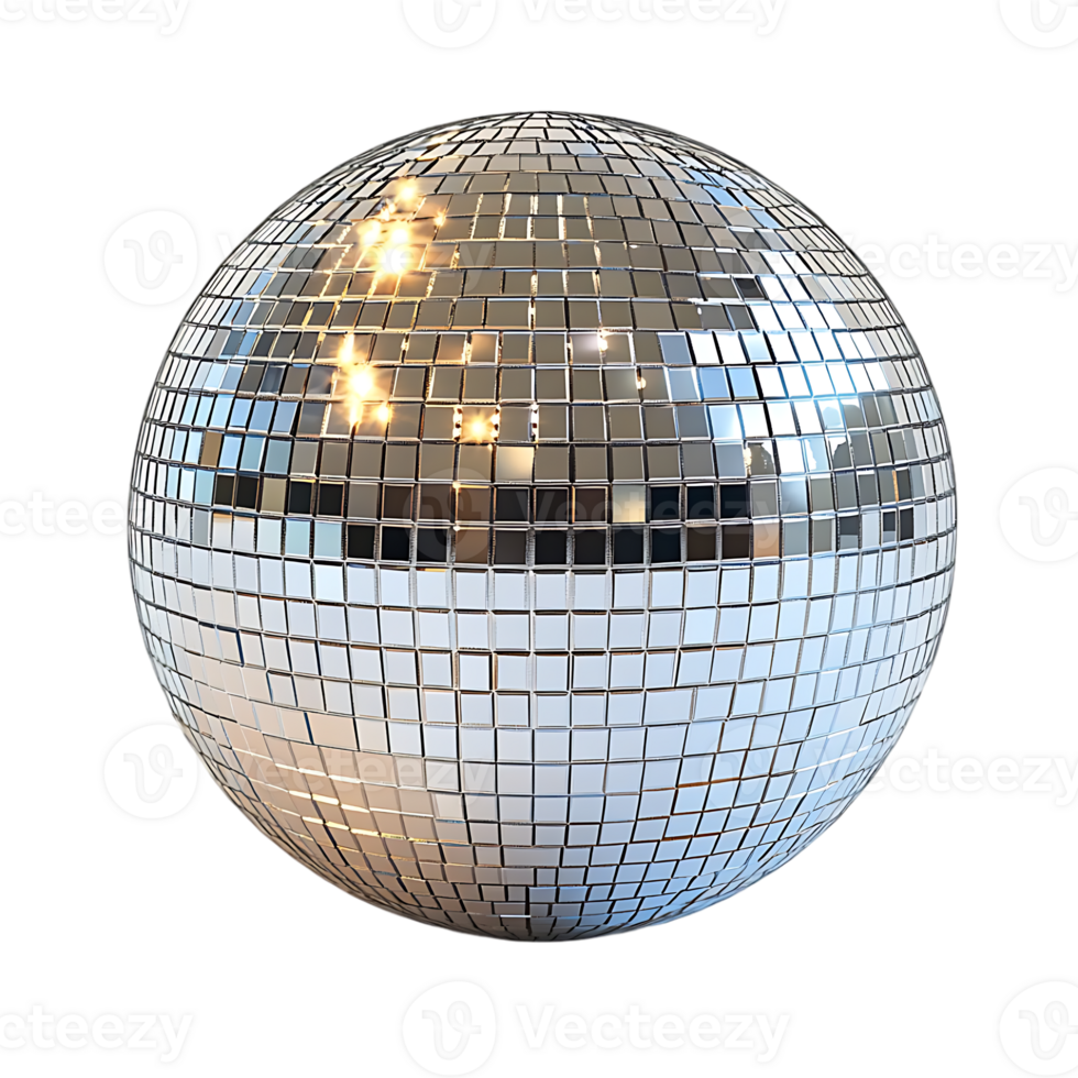 Disco ball mirrored sphere light reflection party night club dance music png