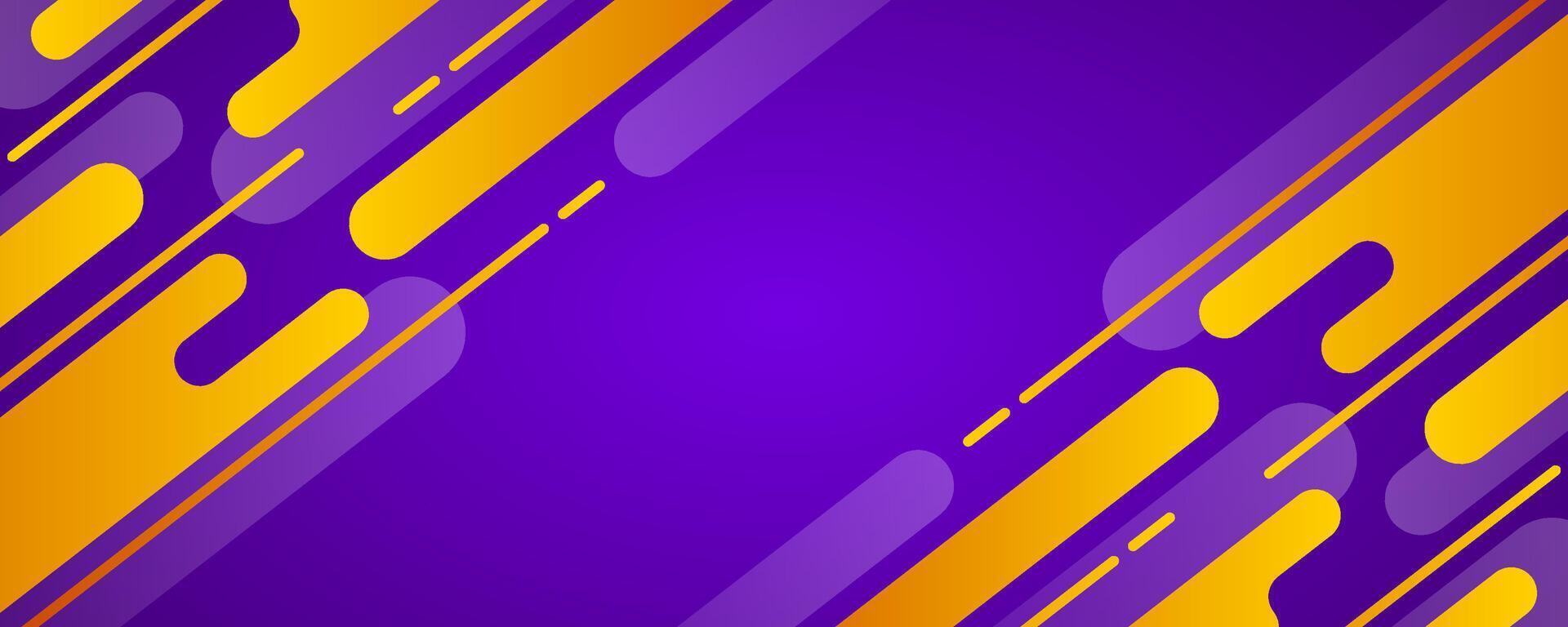 Yellow purple abstract background overlap layer on bright space with rounded lines effect decoration. Modern graphic design element geometric style concept for web, art, flyer, card, or brochure cover vector