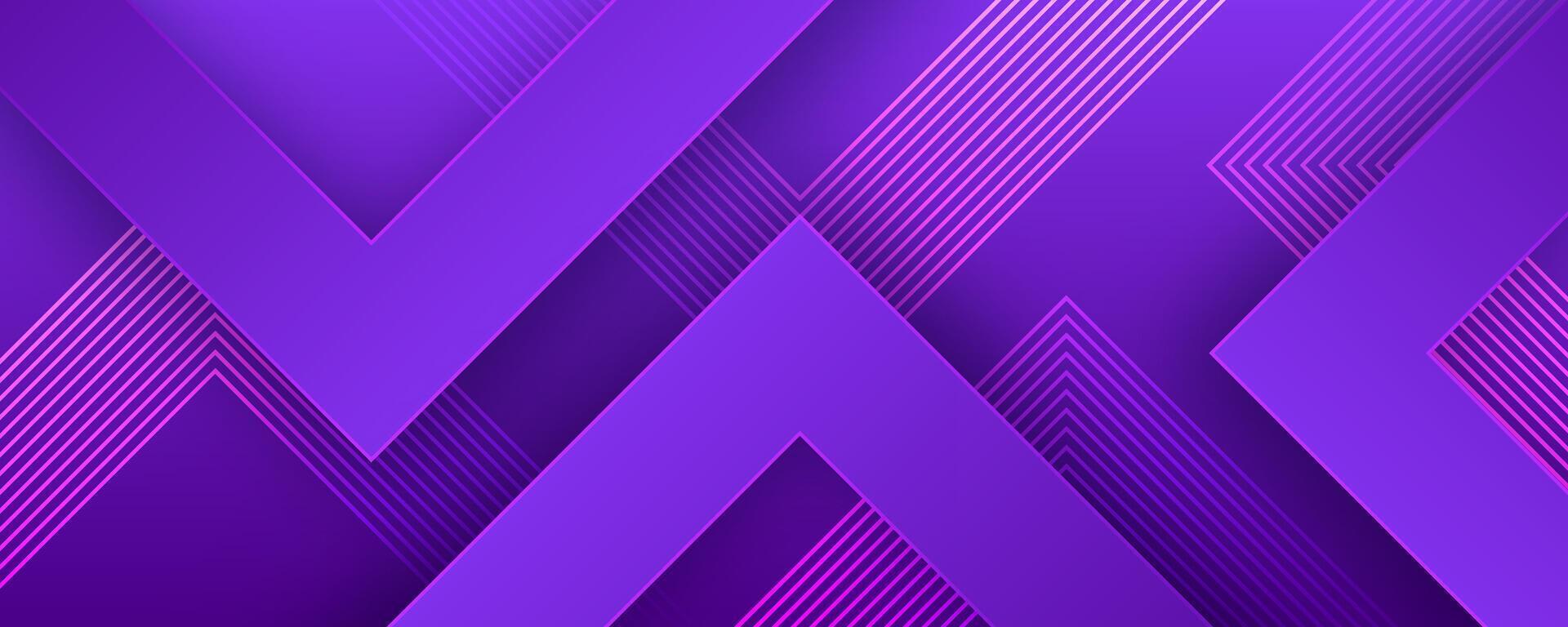 Purple geometric pattern with stripes vector