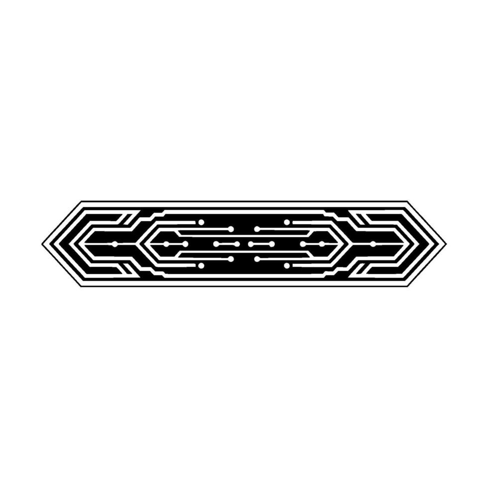 Circuit Board Minimalist Tech Illustration on Light Background vector