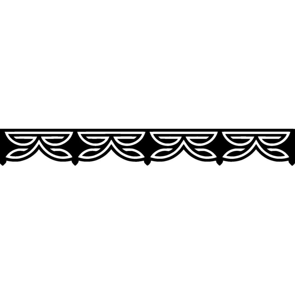 Black Ornamental Border on Gradient Background vector