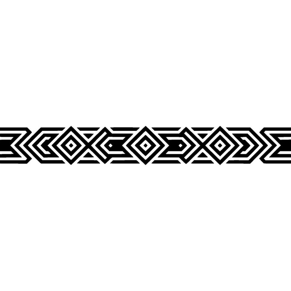 Geometric Black Border, Minimalist Aztec , Decorative Element vector
