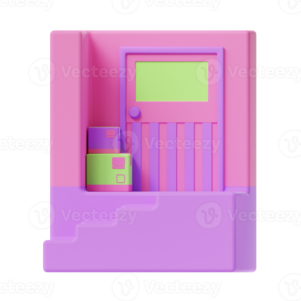3d shipping box icon png